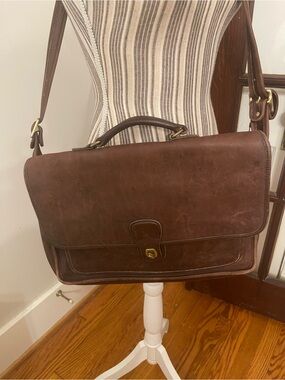 Coach Brown Leather Shoulder Satchel Vintage